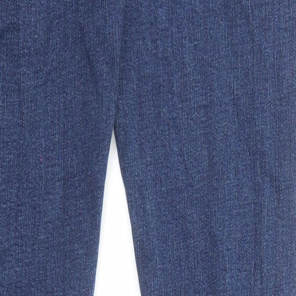 Boohoo Mens Blue Cotton Skinny Jeans Size 32 in L29 in Regular Zip