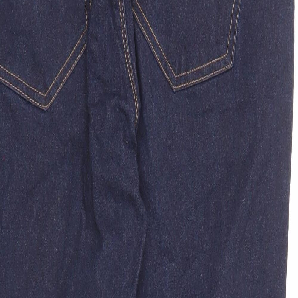 Marks & Spencer Womens Blue Cotton Skinny Jeans Size 10 L26 in Regular