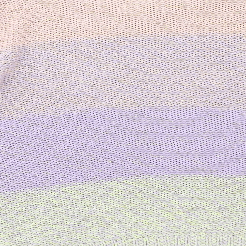 Intuition Womens Multicoloured Round Neck Striped Cotton Pullover Jumper Size 14
