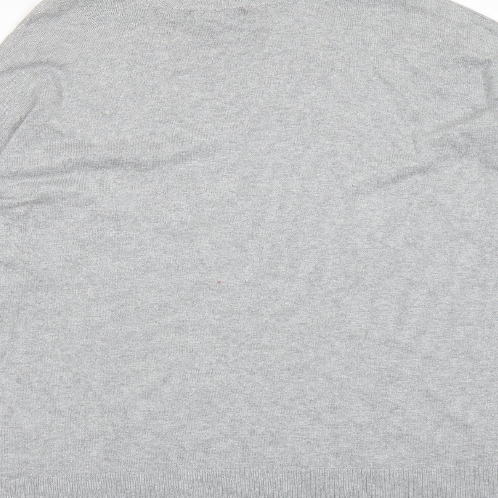 Design History Womens Grey High Neck Viscose Pullover Jumper Size 20