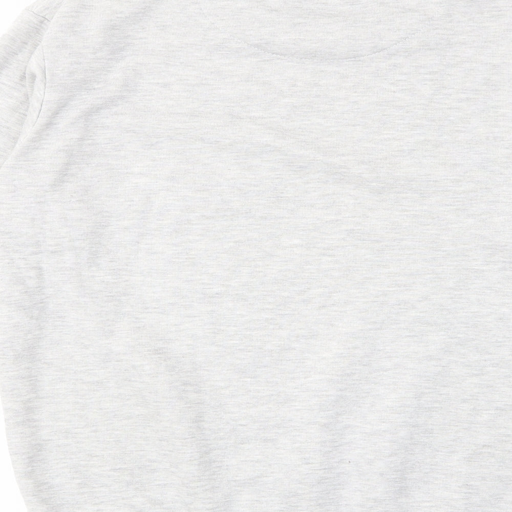 Zara Womens Grey Cotton Pullover Sweatshirt Size S Pullover