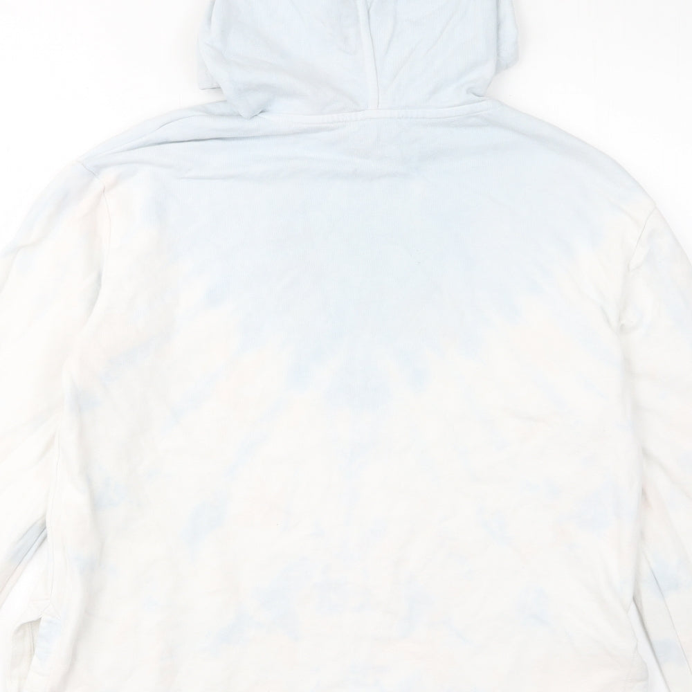 Marks and Spencer Womens Blue Cotton Pullover Hoodie Size 12 Pullover