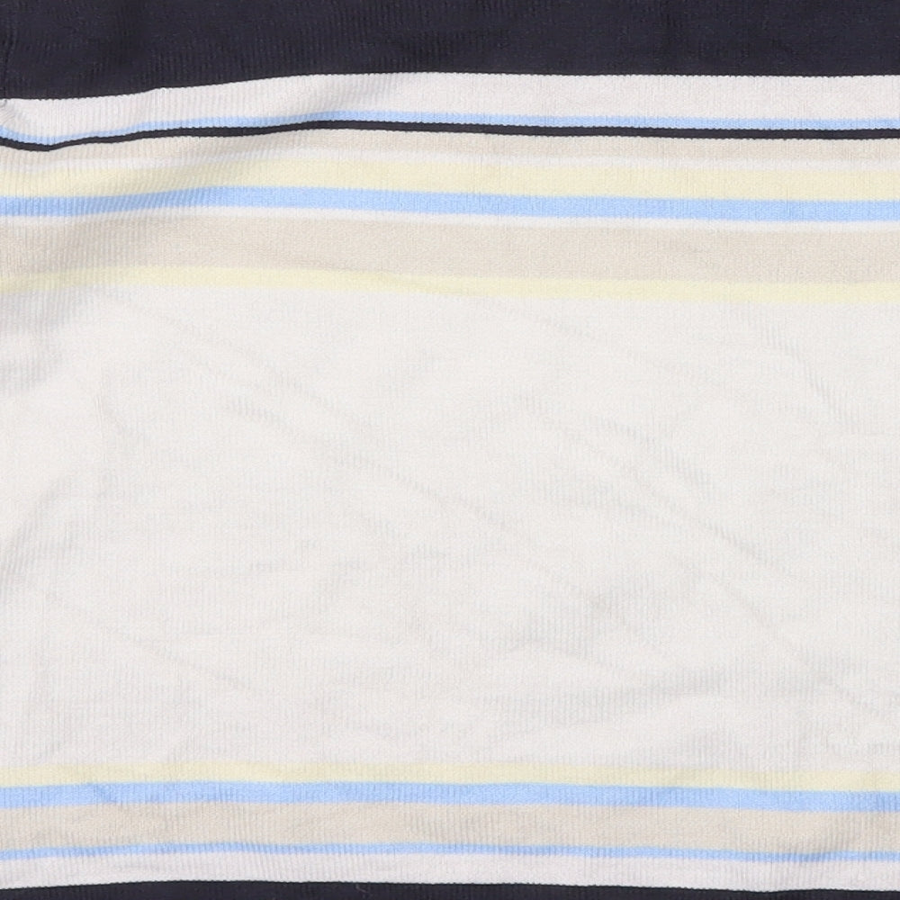 Berkertex Womens Multicoloured Round Neck Striped Acrylic Pullover Jumper Size 10 - Size 10-12