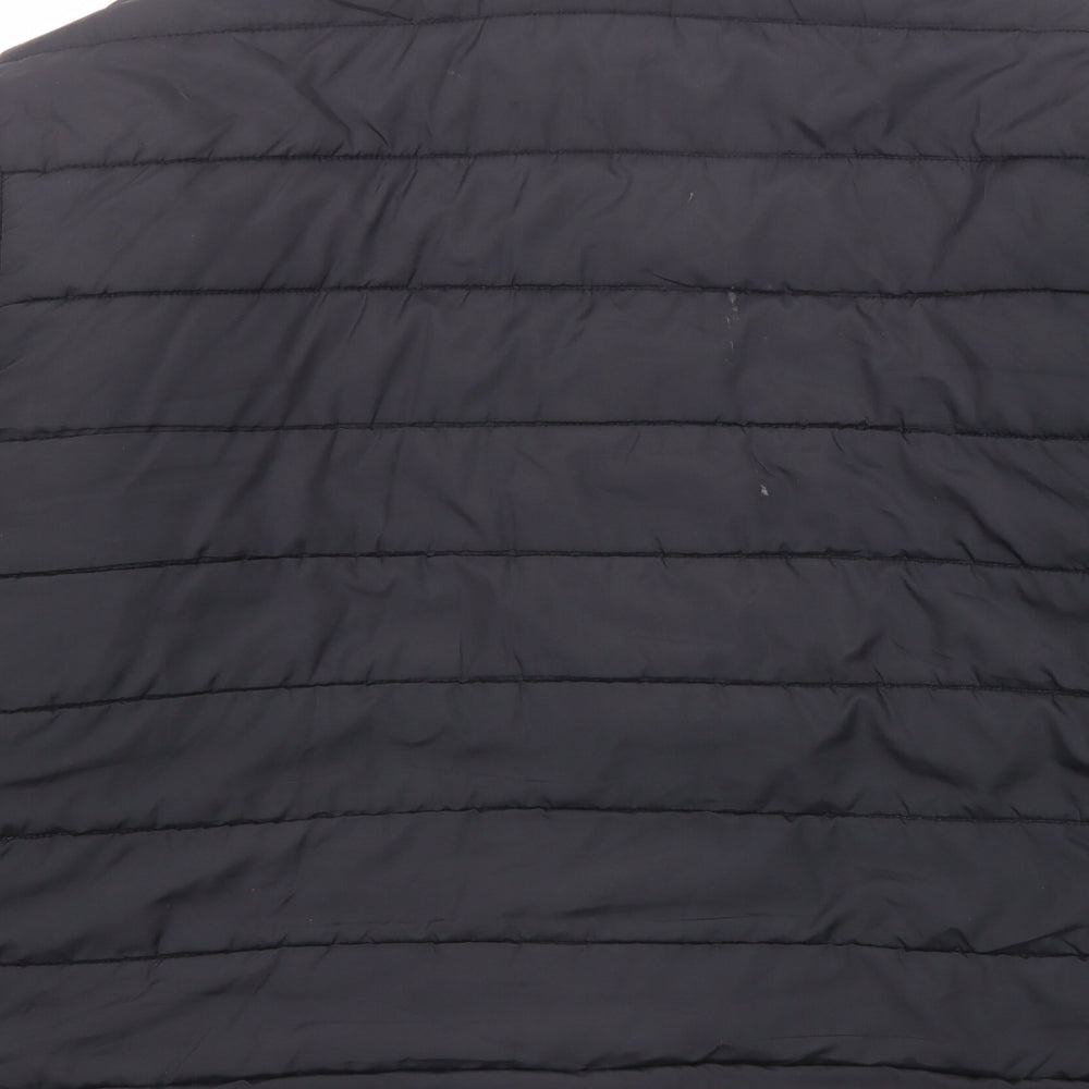 Marks & Spencer Womens Black Quilted Jacket Size 2XL Zip - Zipped Pockets