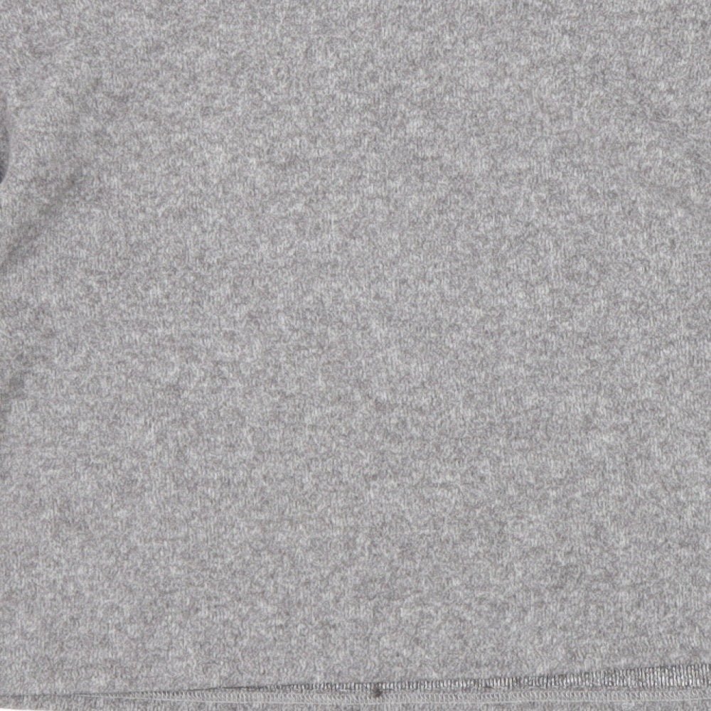 New Look Womens Grey Round Neck Polyester Pullover Jumper Size M