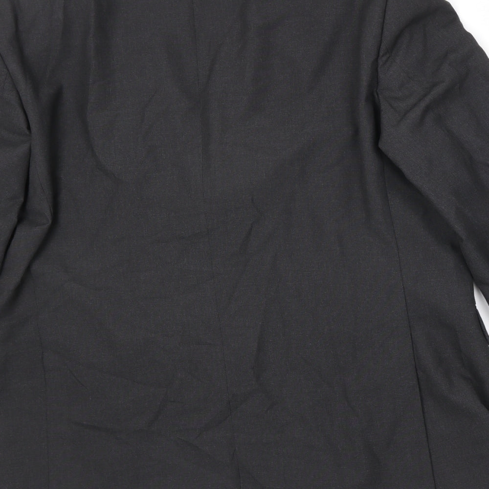 Karl Jackson Mens Black Polyester Jacket Suit Size 44 Regular