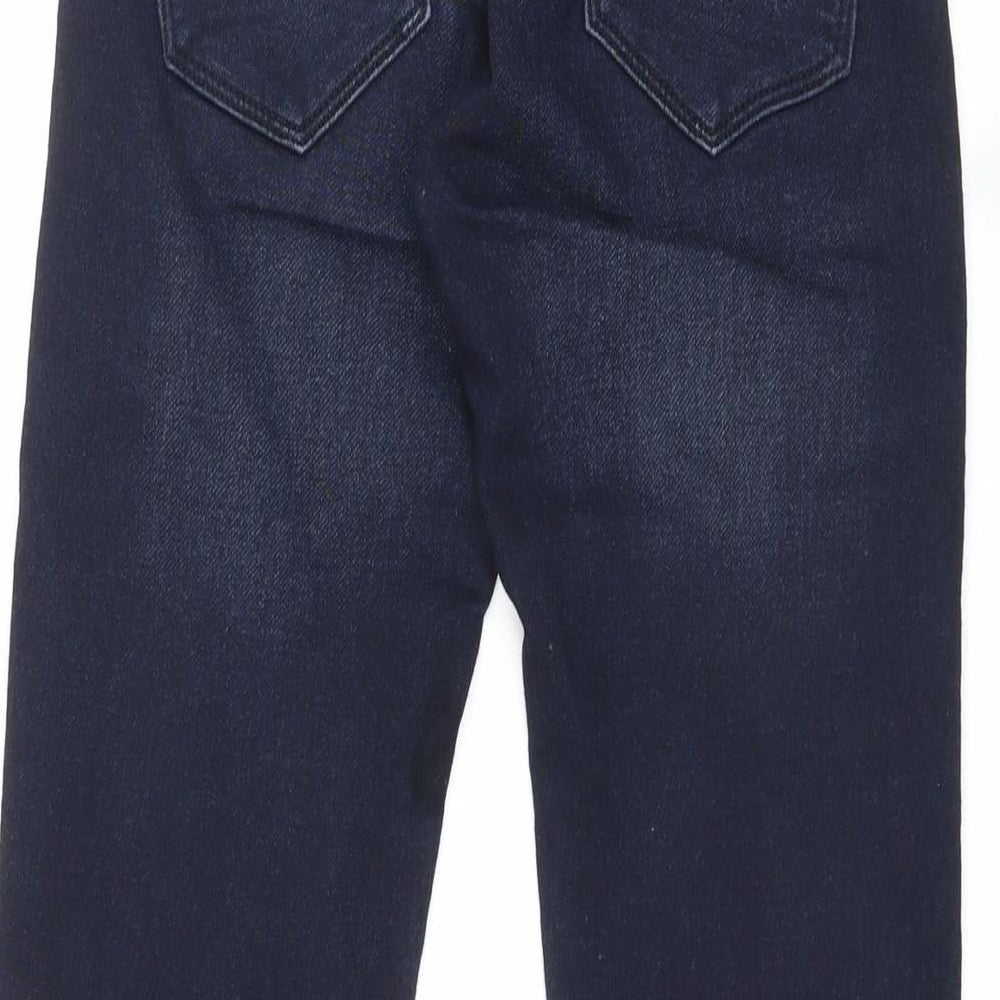 Next Womens Blue Cotton Skinny Jeans Size 28 in L30 in Regular Zip