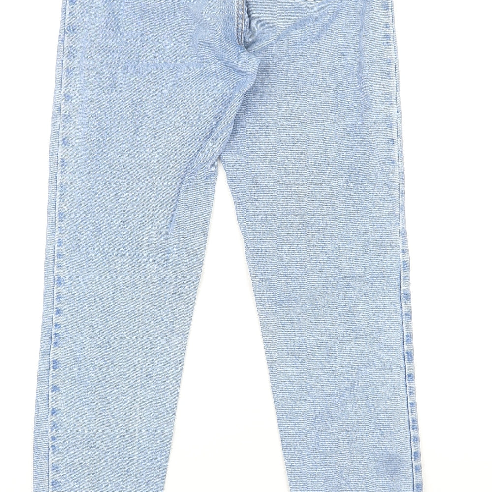 J.Galt Womens Blue Cotton Straight Jeans Size M L30 in Regular Zip