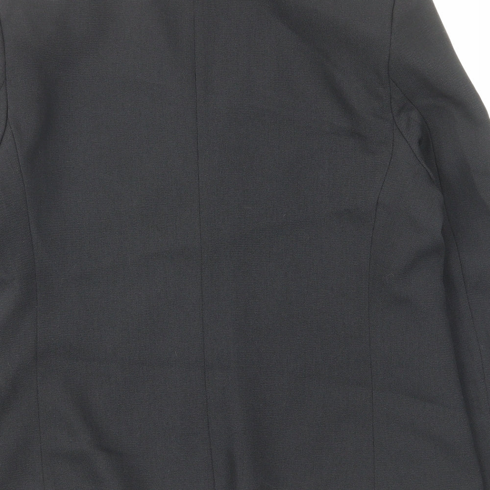Marks and Spencer Womens Black Jacket Size 12 Hook & Eye
