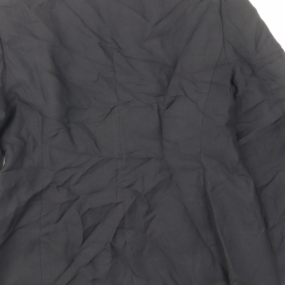 Planet Womens Black Jacket Blazer Size 8 Button