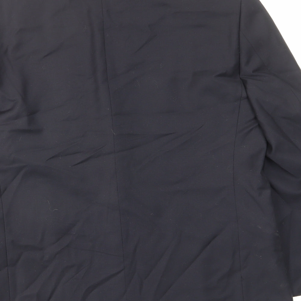jeremy cobb Mens Blue Wool Jacket Suit Jacket Size 42 Regular