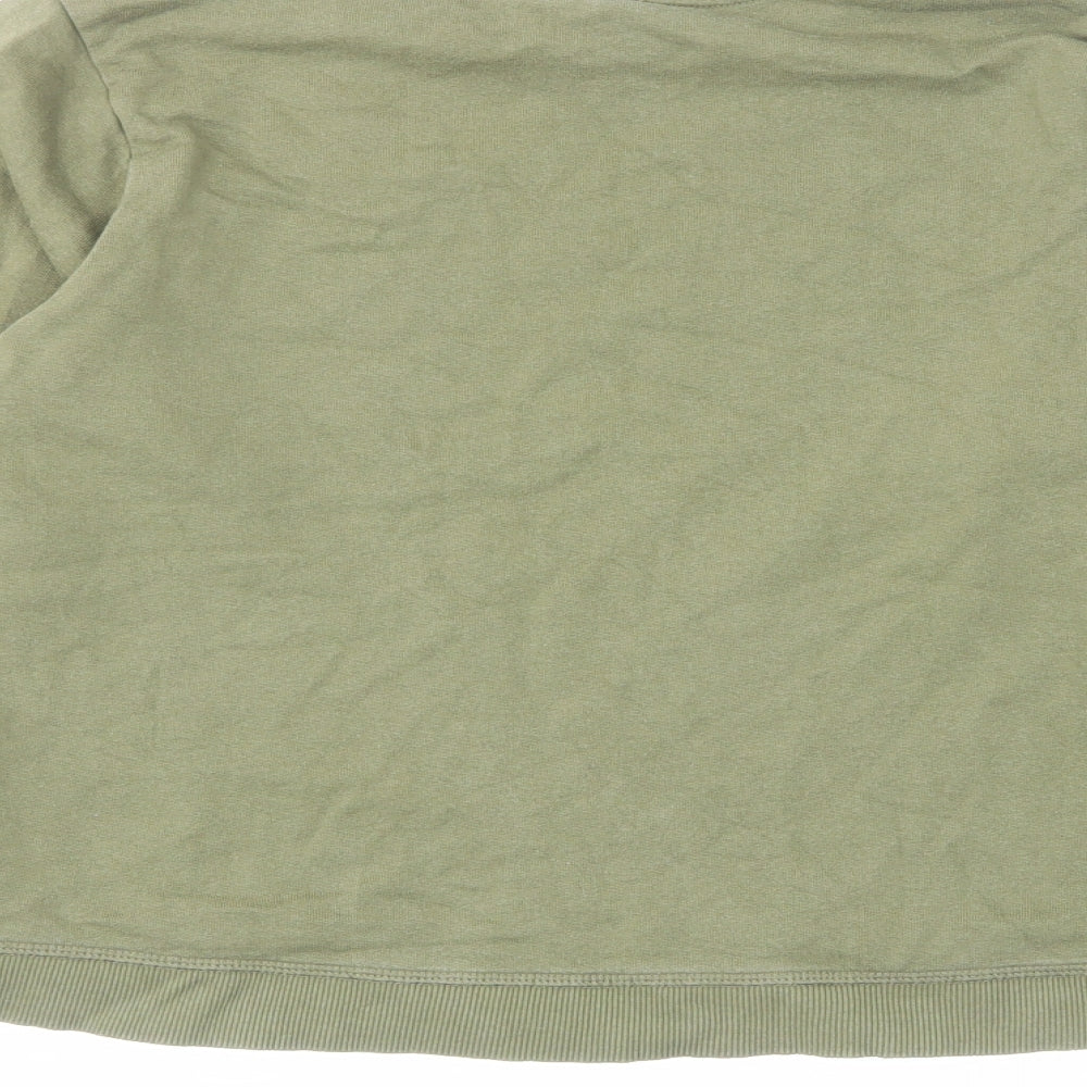 ASOS Womens Green Cotton Pullover Sweatshirt Size 6 Pullover
