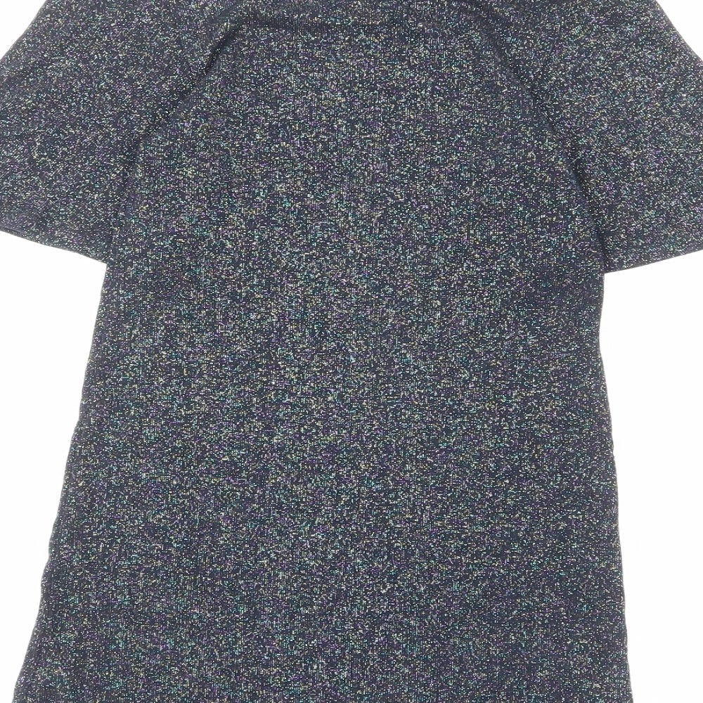NEXT Girls Multicoloured Vinyl A-Line Size 7 Years Crew Neck Pullover