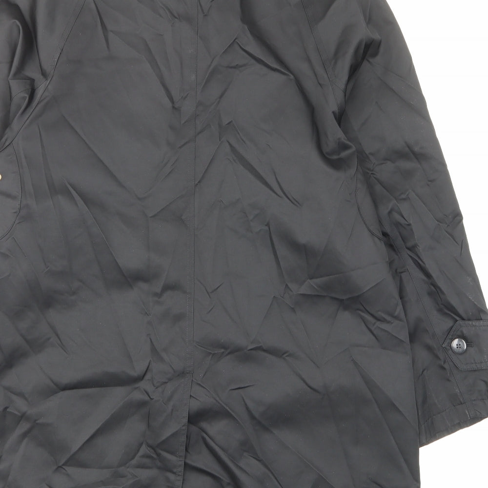 Four seasons Womens Black Jacket Size M Button - Pockets