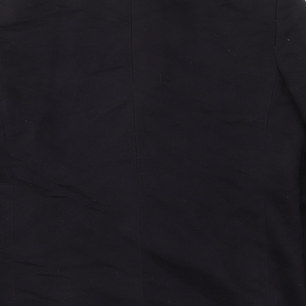KIIT Womens Black Jacket Size 10 Button - Pockets