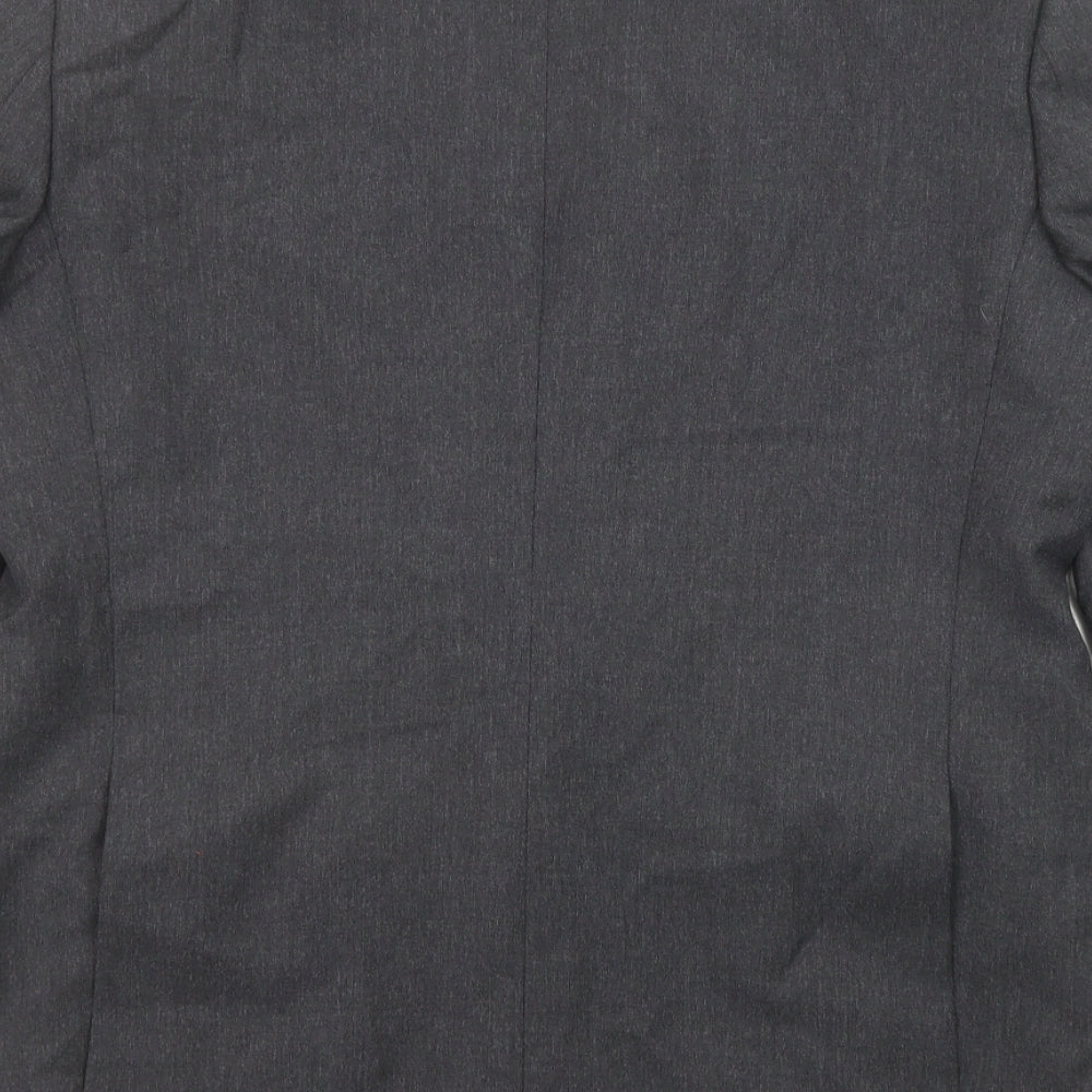 Greenwoods Mens Grey Wool Jacket Suit Jacket Size 38 Regular