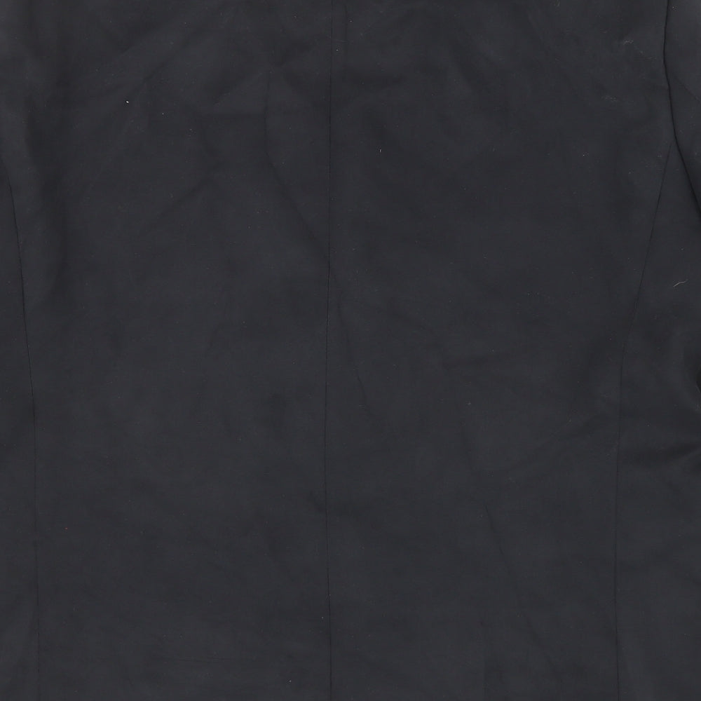 James Aubrey Mens Black Polyester Jacket Suit Jacket Size 44 Regular