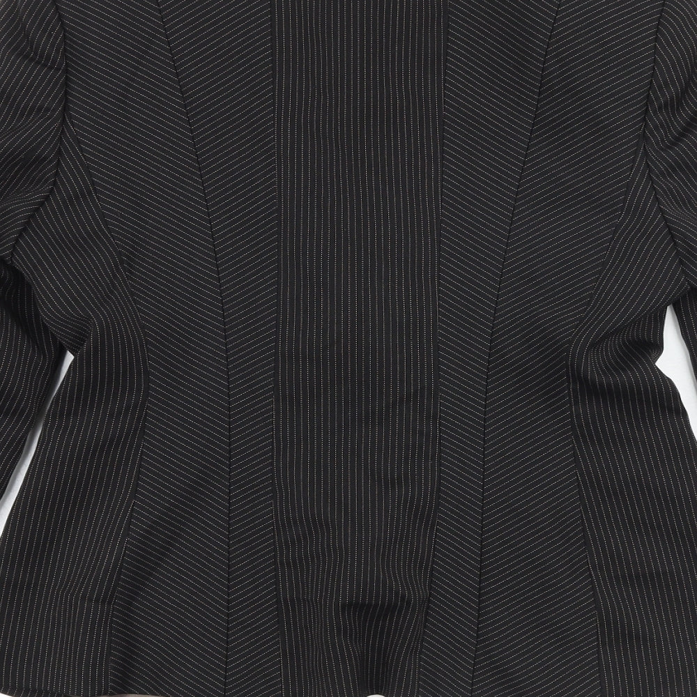NEXT Womens Brown Striped Jacket Blazer Size 10 Button