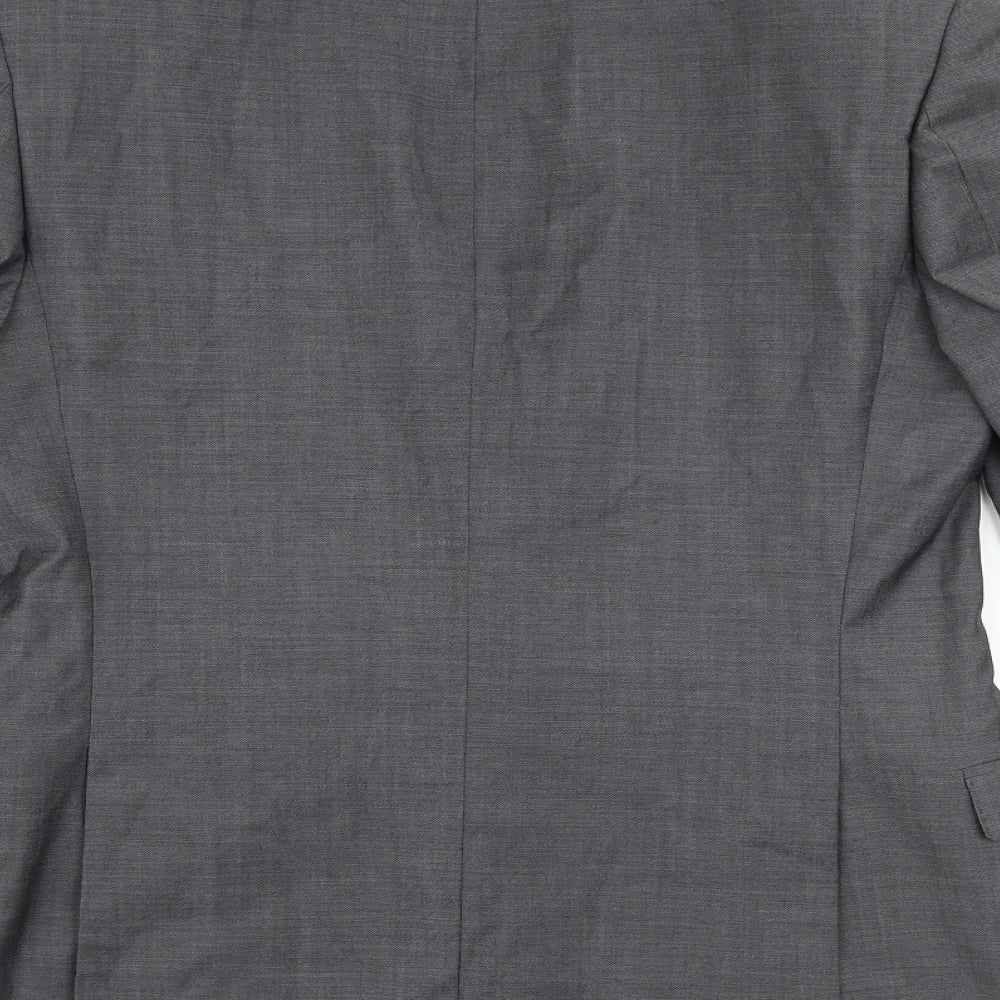 Blazer Mens Grey Wool Jacket Blazer Size 40 Regular
