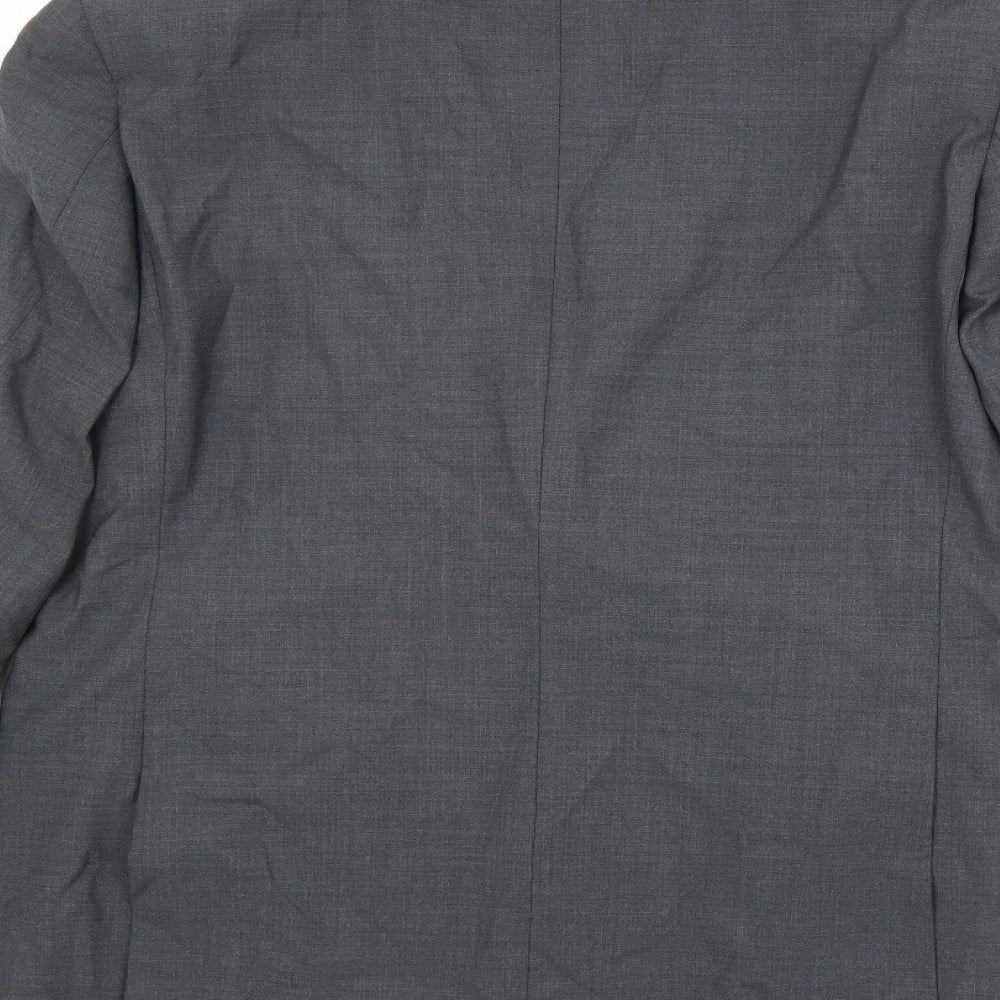 Marks & Spencer Mens Grey Wool Jacket Suit Jacket Size 42 Regular