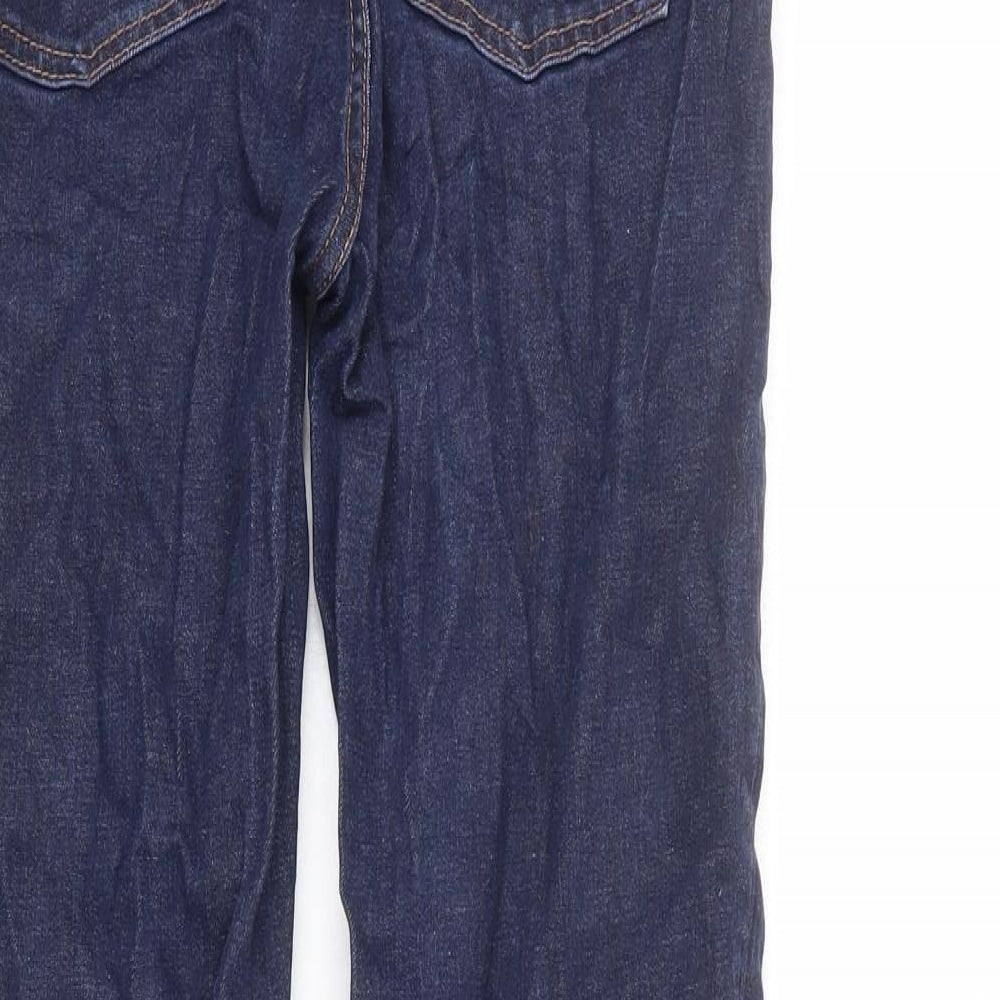 COS Womens Blue Cotton Straight Jeans Size 27 in L26 in Regular Zip - Ankle Grazer