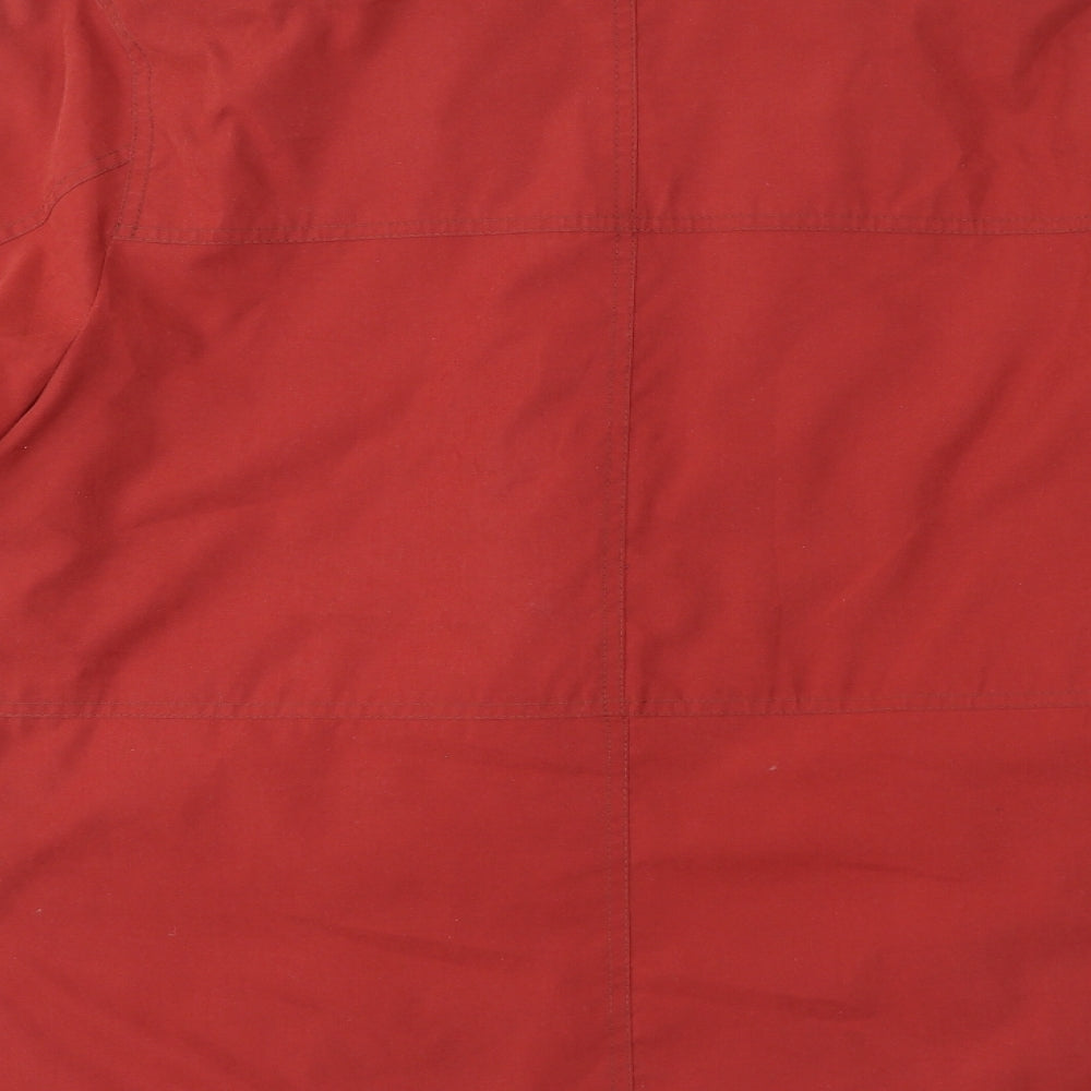 Steilmann Womens Red Quilted Coat Size 16 Zip