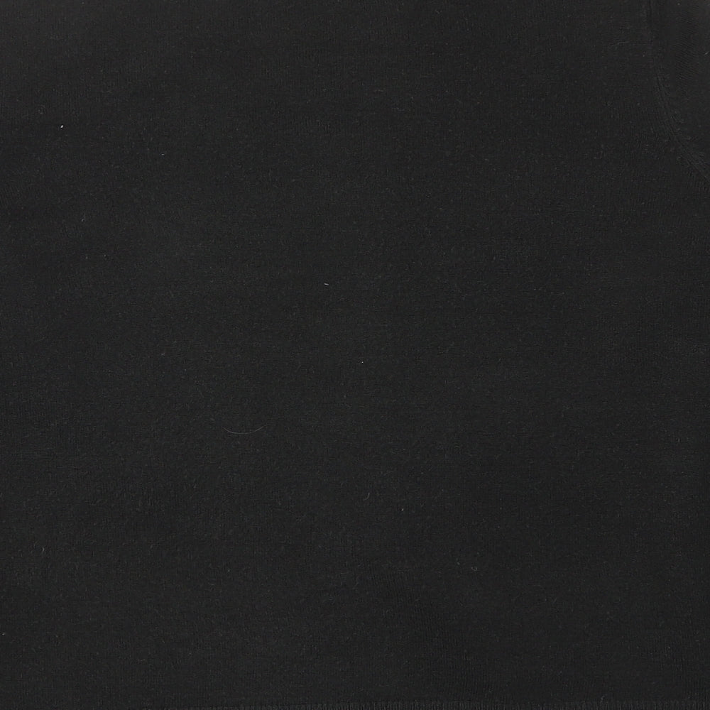 Marks & Spencer Womens Black V-Neck Acrylic Cardigan Jumper Size L