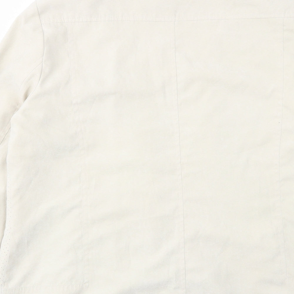 Klass Womens Beige Jacket Size 14 Zip - Inside pocket