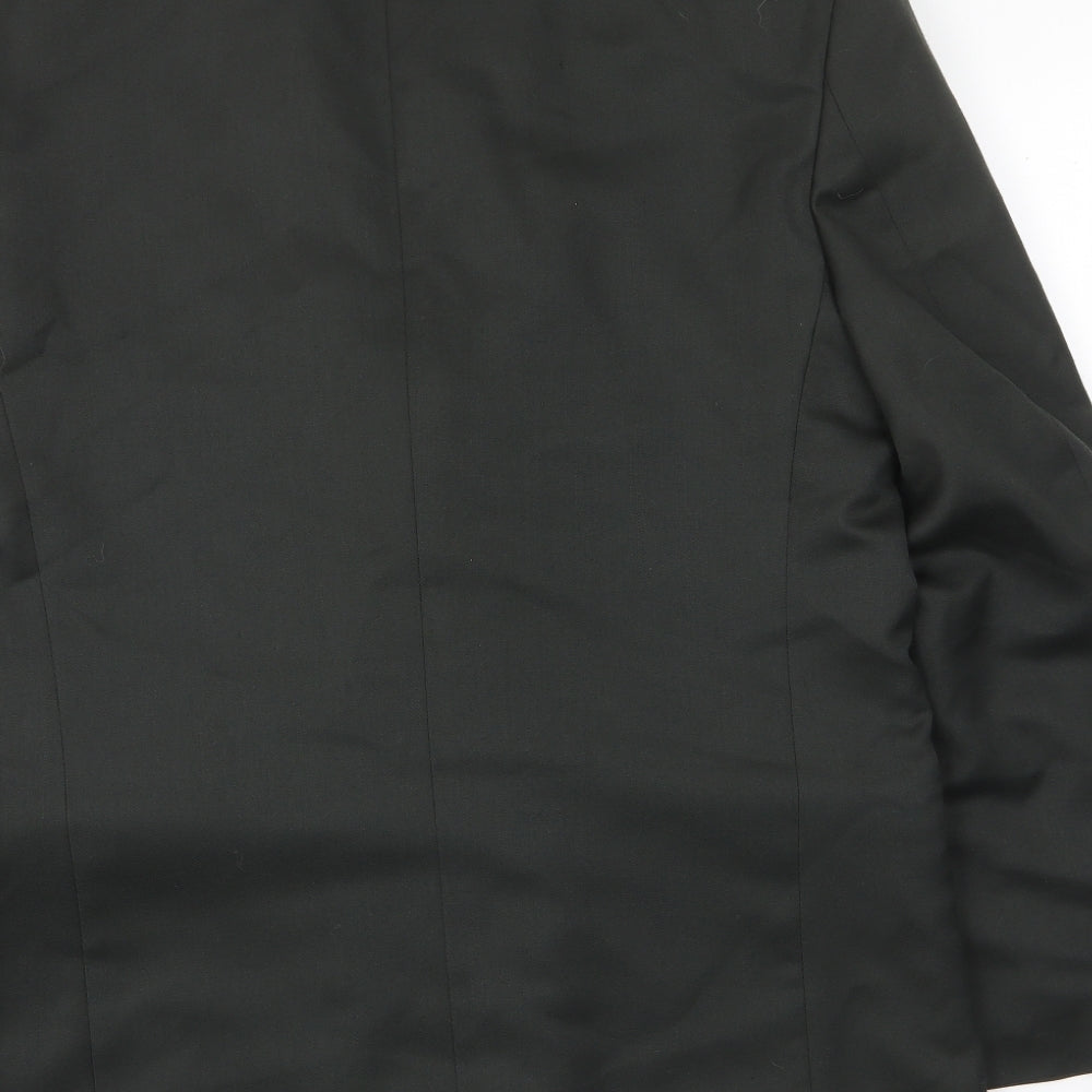 Hornes Brothers Mens Grey Polyester Jacket Suit Jacket Size 40 Regular - Inside pockets