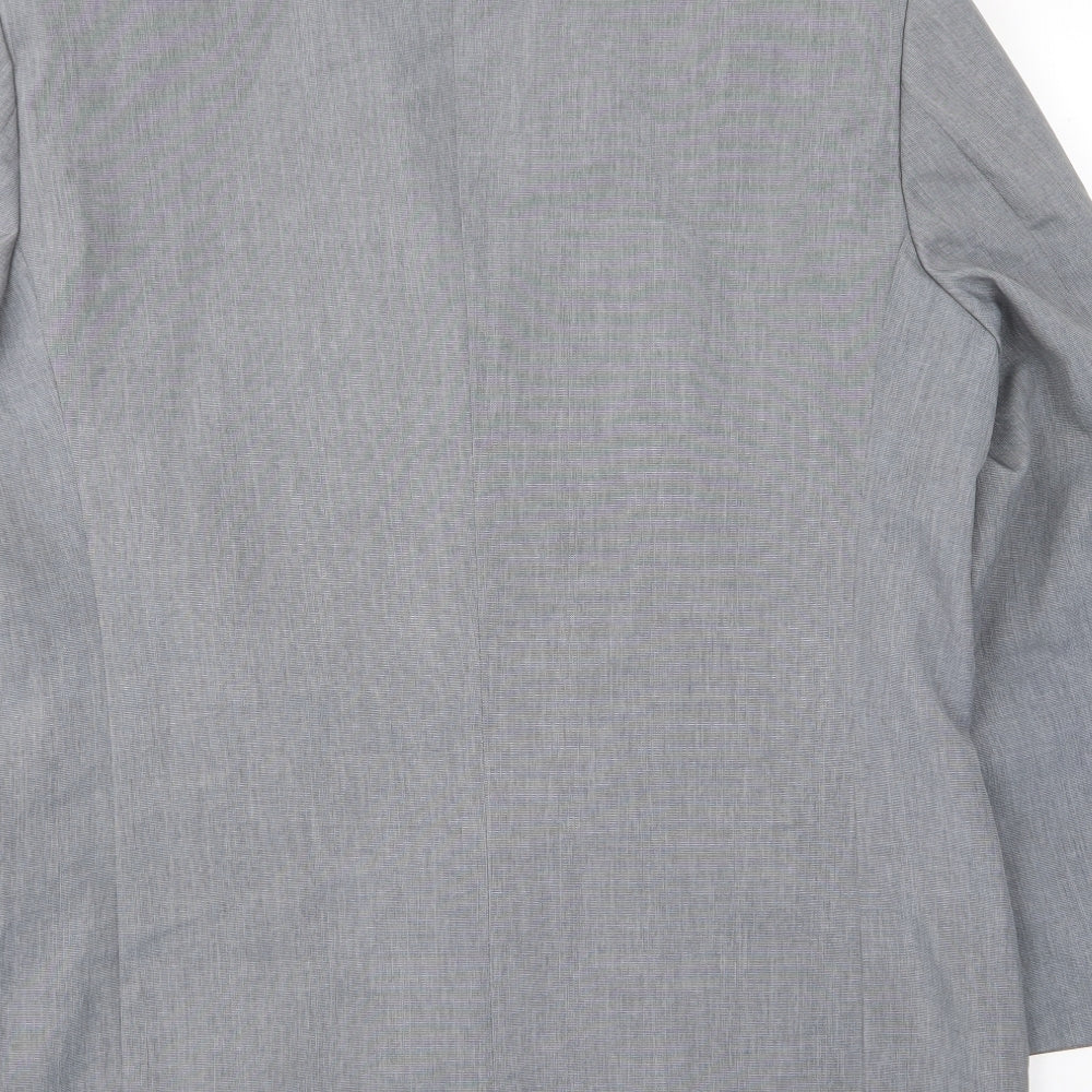 Modern Classics Mens Grey Polyester Jacket Suit Jacket Size 42 Regular - Inside pockets