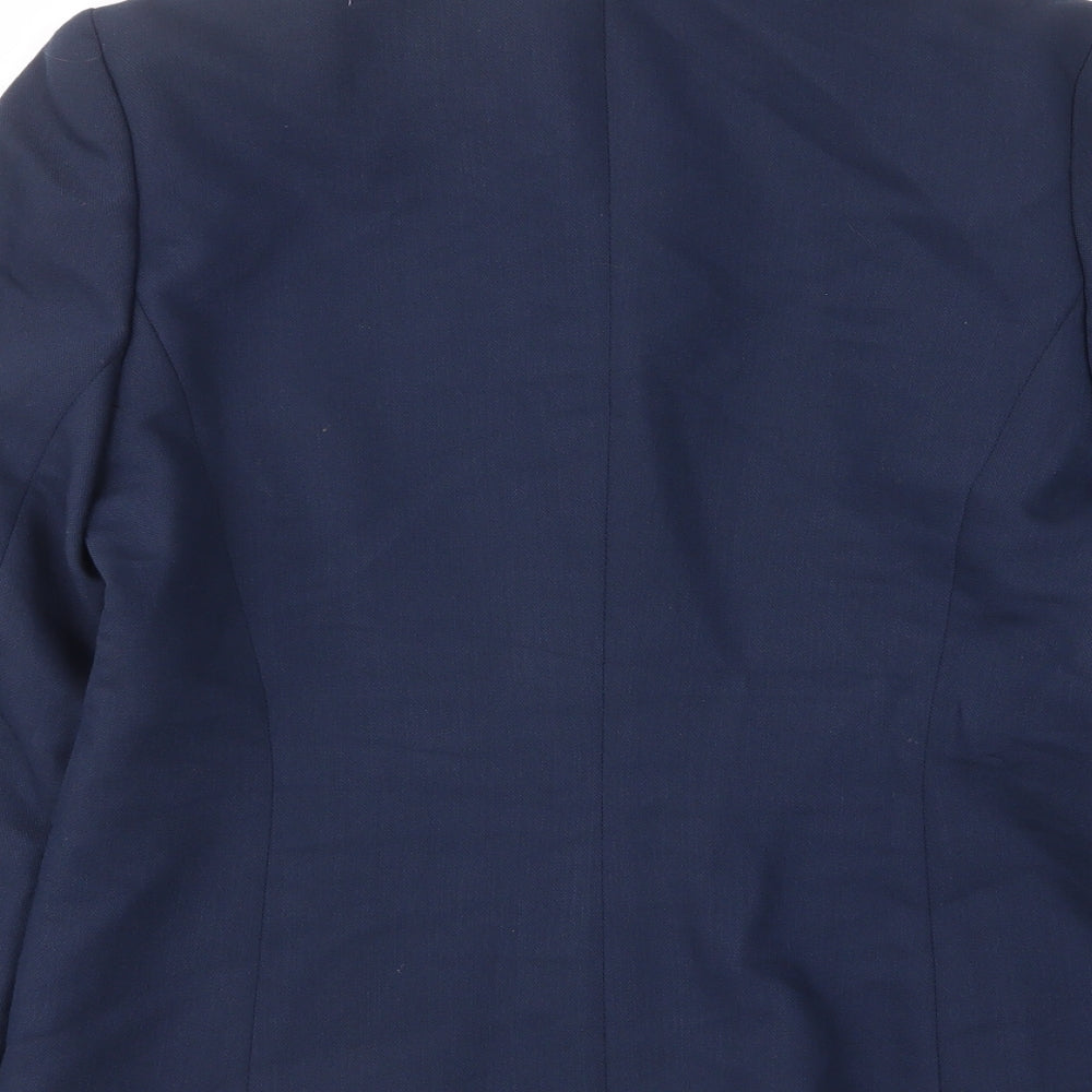 Style File Womens Blue Jacket Size 10 Button - Collared
