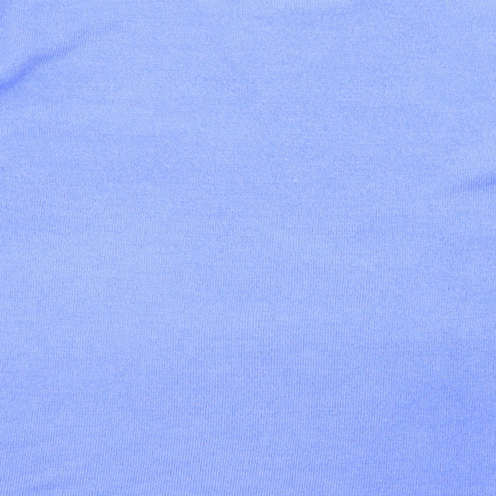 Bonmarché Womens Blue Round Neck Acrylic Pullover Jumper Size M