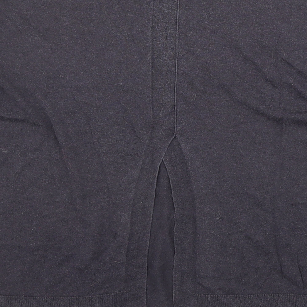 French Connection Womens Blue Boat Neck Lyocell Pullover Jumper Size M