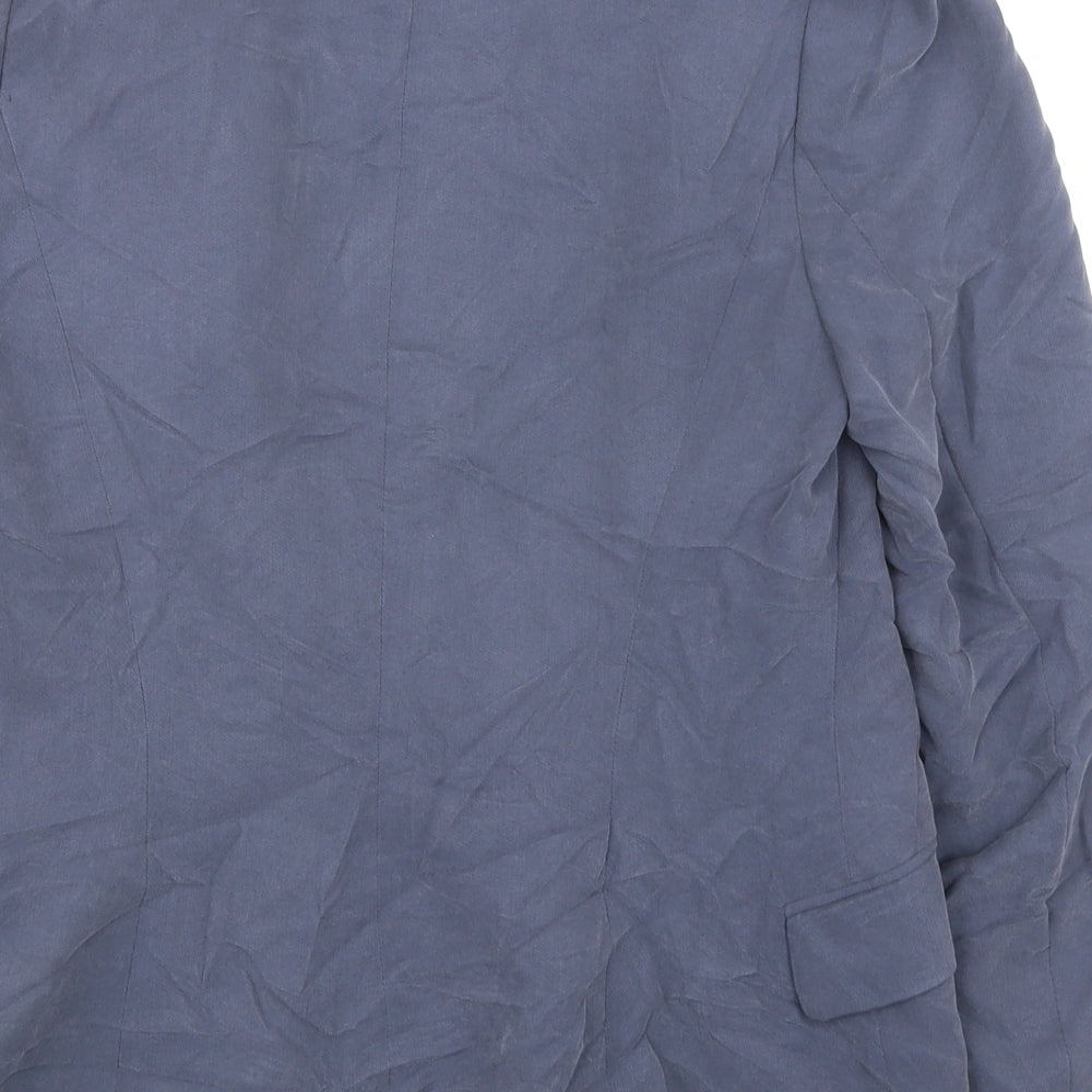 H&M Womens Blue Jacket Blazer Size 6 - Open