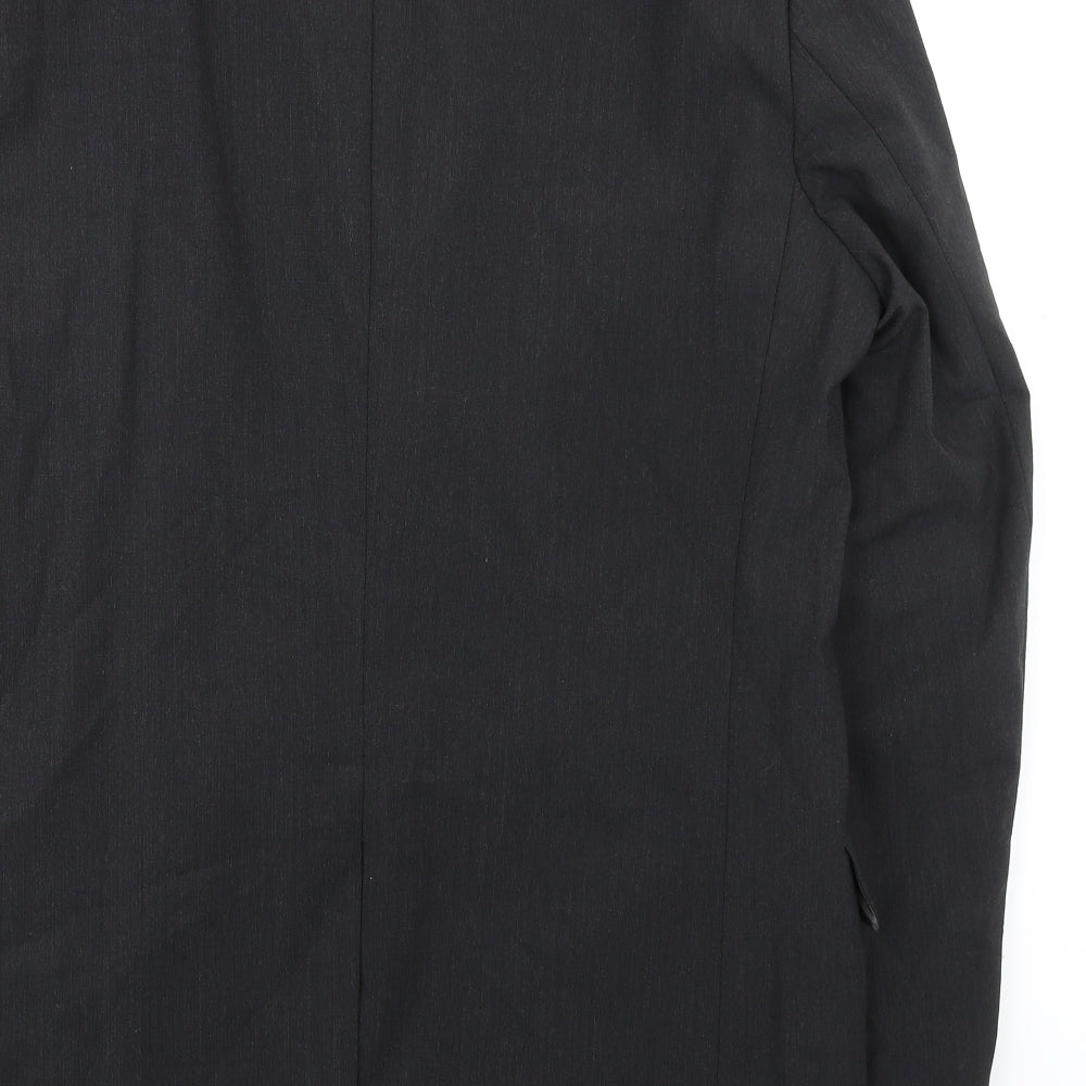 Marks & Spencer Mens Grey Polyester Jacket Suit Jacket Size 42 Regular - Classic