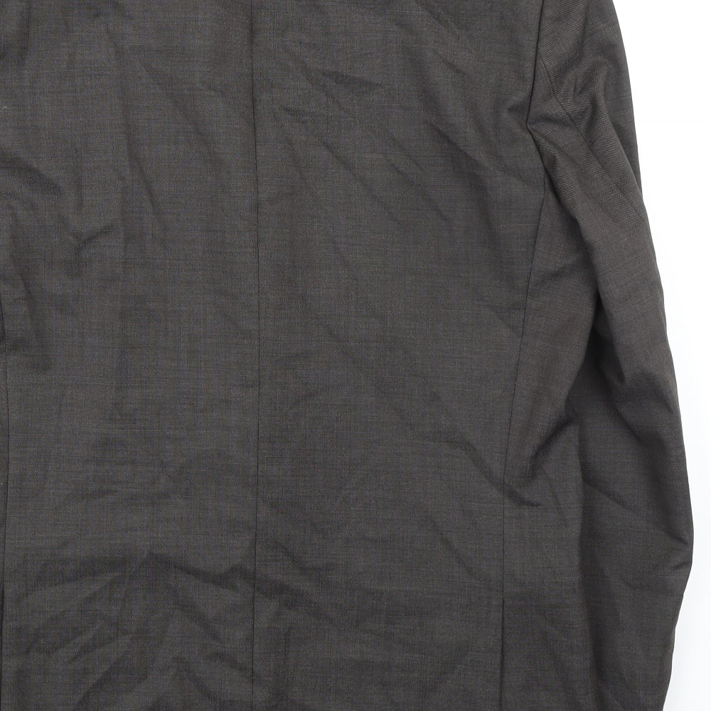 Marks & Spencer Mens Grey Wool Jacket Suit Jacket Size 40 Regular - Smart