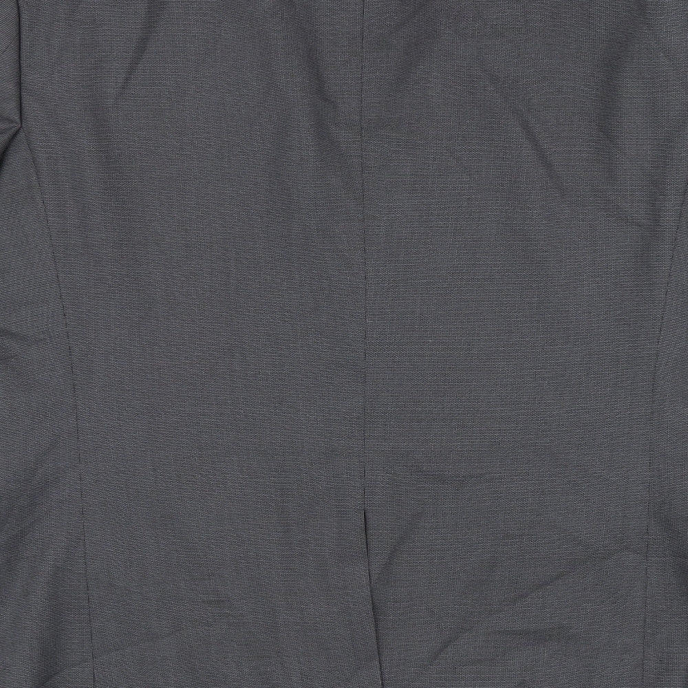 NEXT Mens Grey Polyester Jacket Suit Jacket Size 42 Regular