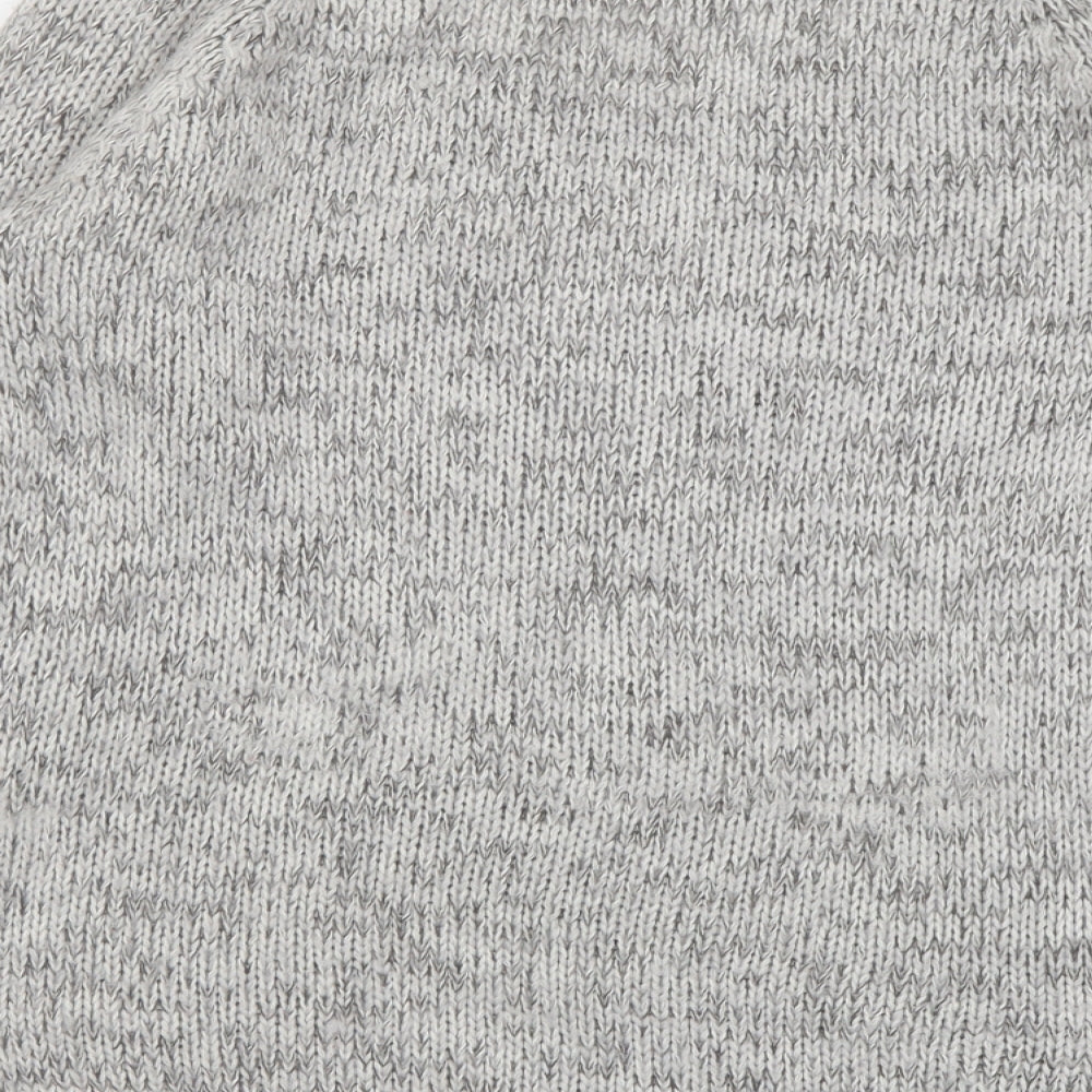 Stradivarius Womens Grey Round Neck Acrylic Pullover Jumper Size S
