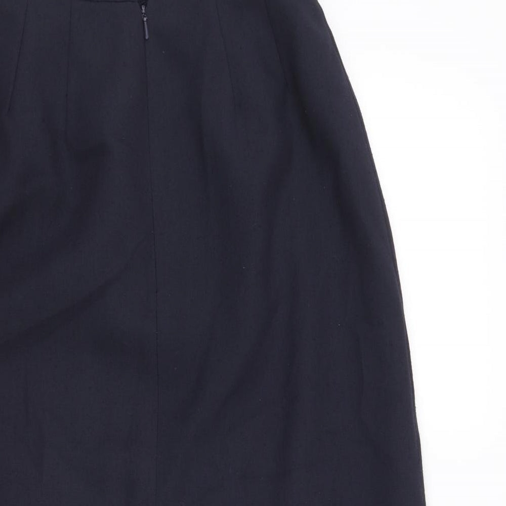 Planet Womens Blue Polyester Straight & Pencil Skirt Size 26 in Zip - Front Vent