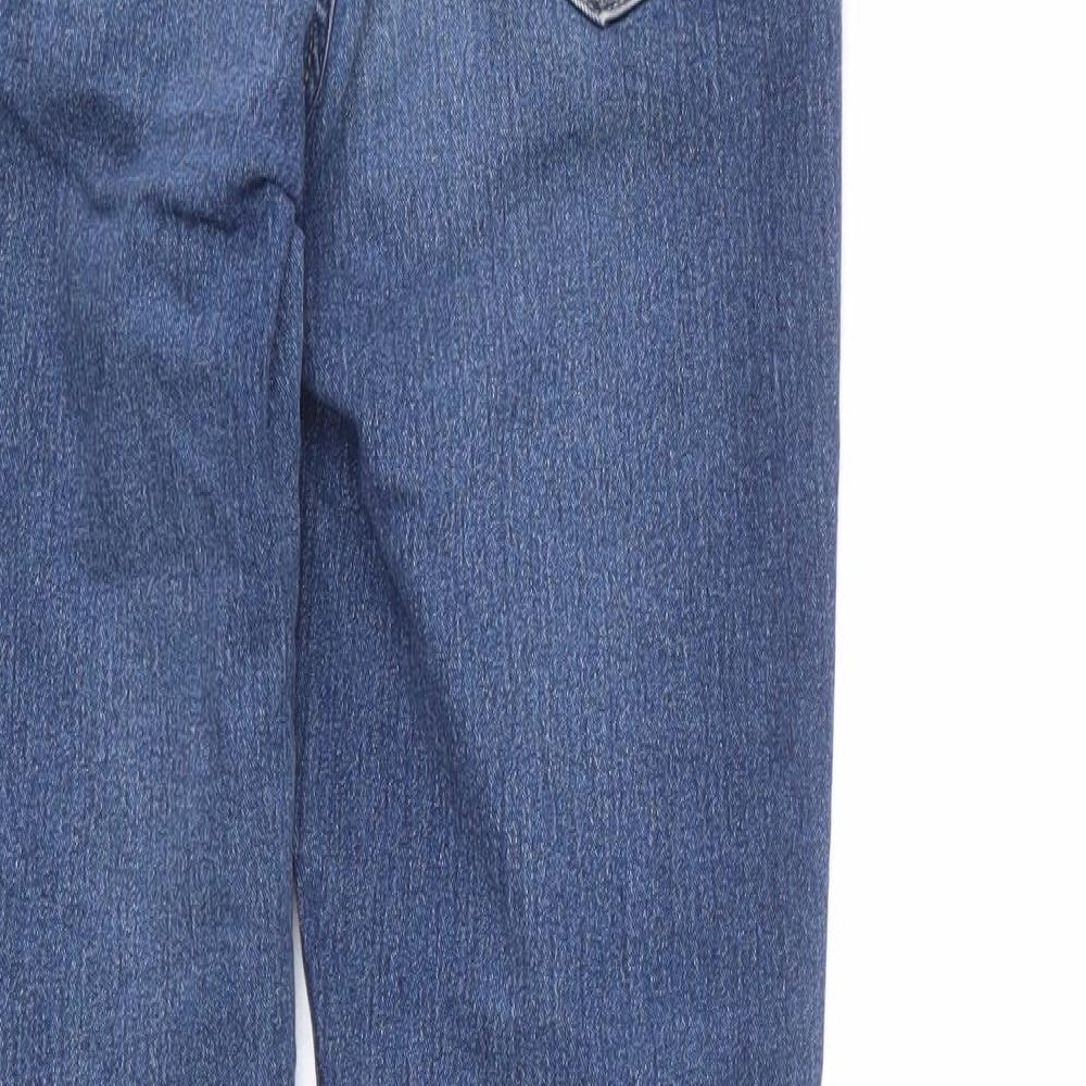 H&M Womens Blue Cotton Skinny Jeans Size 27 in L27 in Regular Zip - Ankle