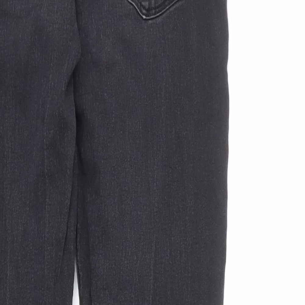 H&M Womens Grey Cotton Skinny Jeans Size 28 in L26 in Regular Zip
