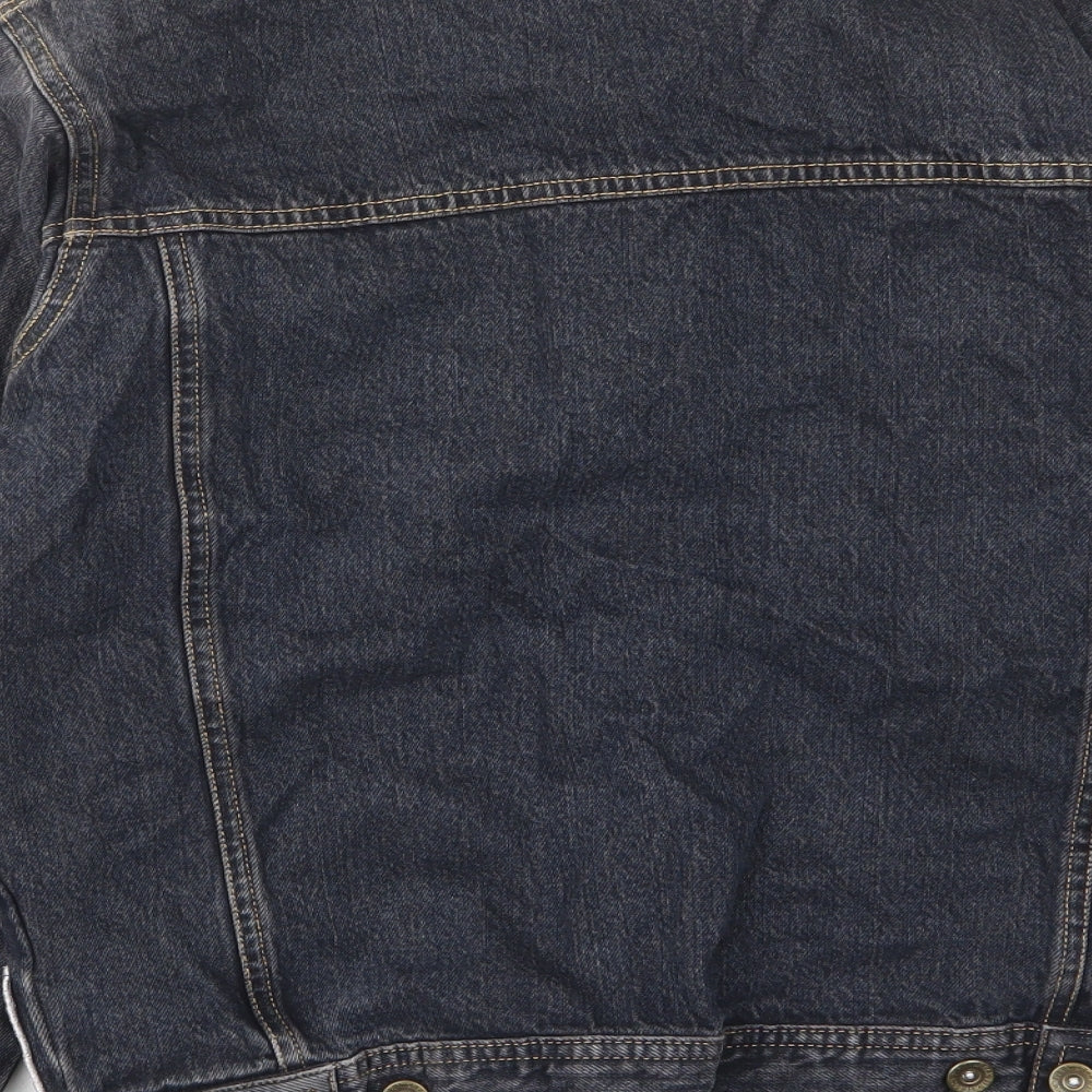 TCM Boys Blue Jacket Size 16 Years Button - Pockets, Buttons, Embroided