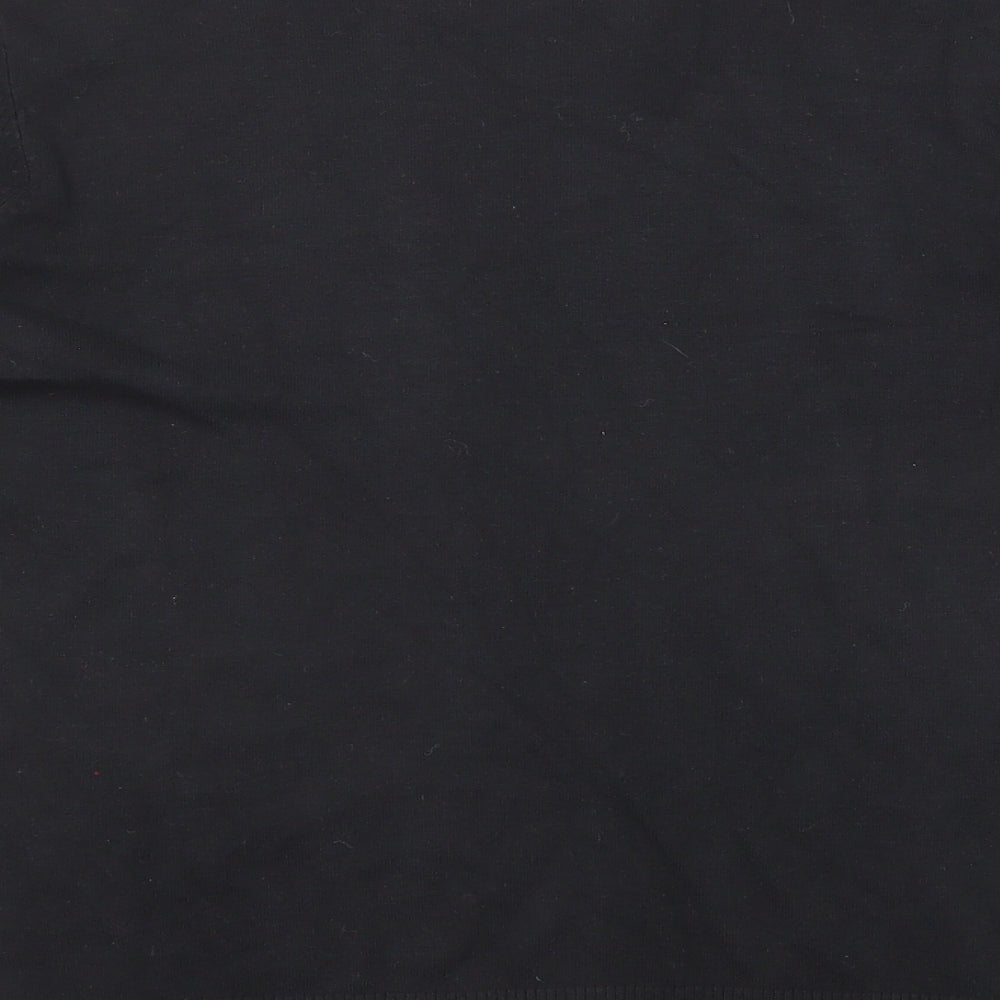 Bonmarché Womens Black V-Neck Viscose Pullover Jumper Size M
