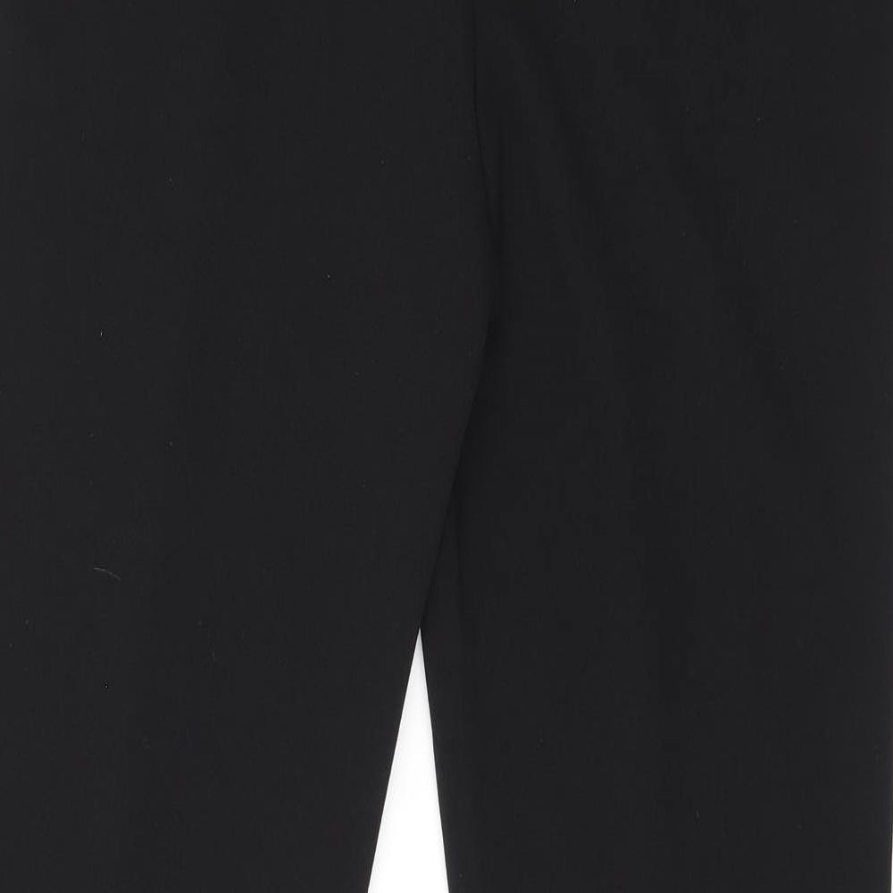 H&M Womens Black Polyester Dress Pants Trousers Size L L29.5 in Regular - Split Flare
