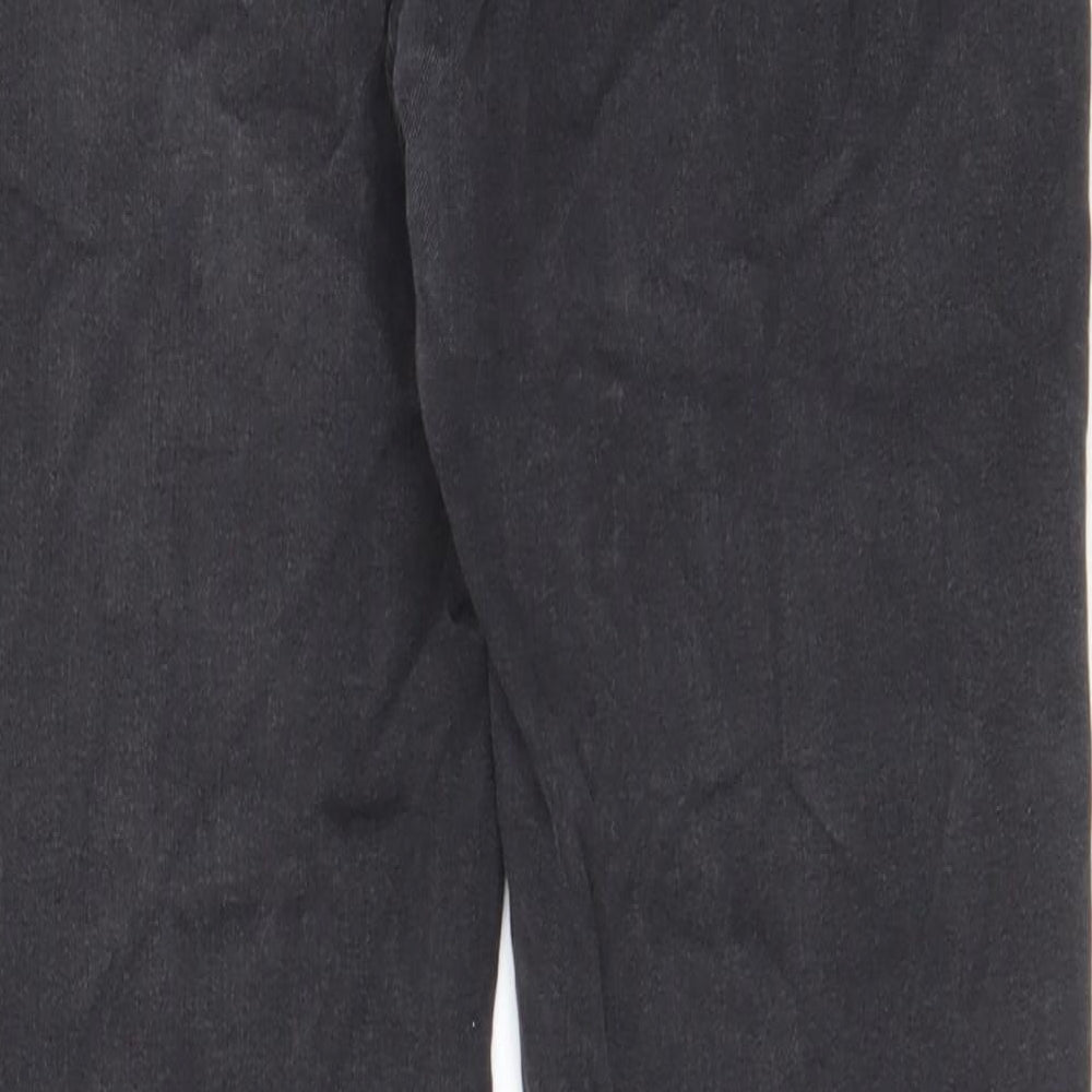 Marks & Spencer Womens Grey Cotton Skinny Jeans Size 10 L29 in Regular Zip - Pockets