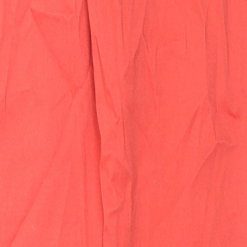 Next Womens Red Cotton Skinny Jeans Size 12 L32 in Regular Zip