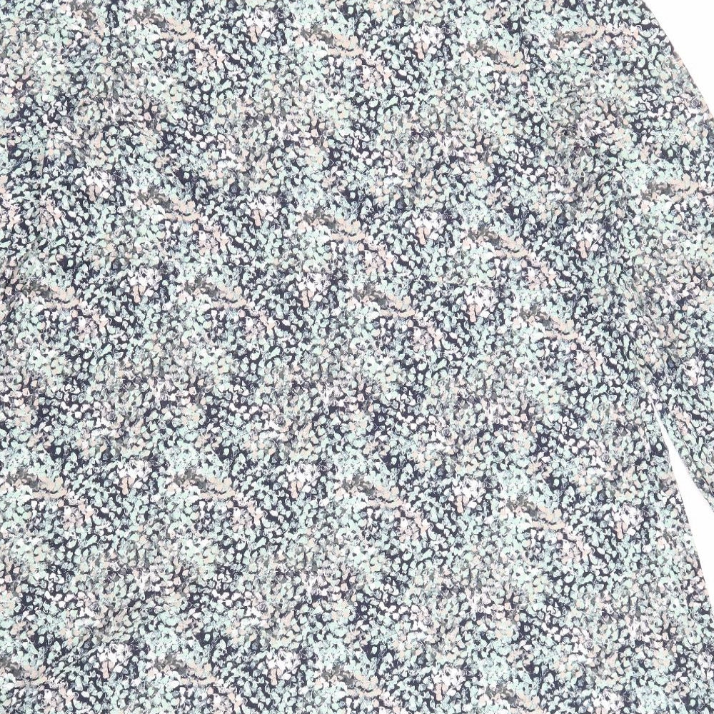 Marks & Spencer Womens Multicoloured Floral Viscose A-Line Size 22 Crew Neck Pullover