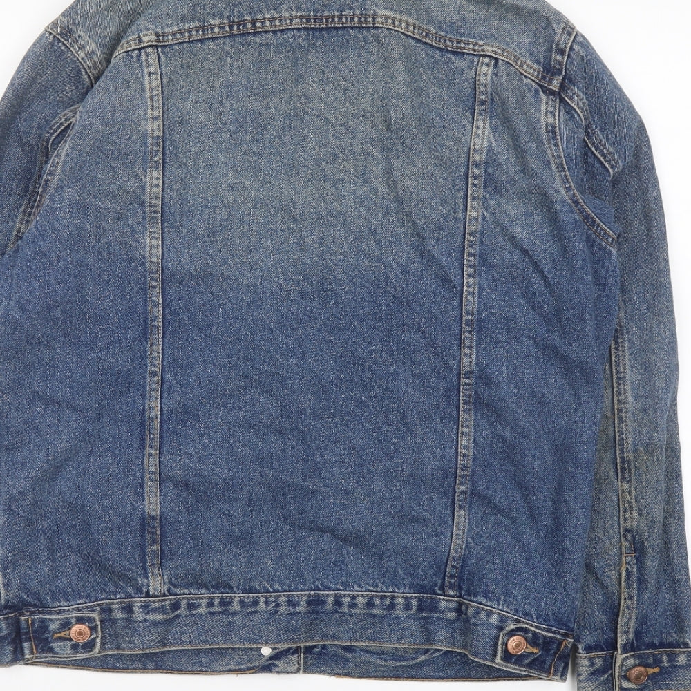 New Look Womens Blue Jacket Size 8 Button