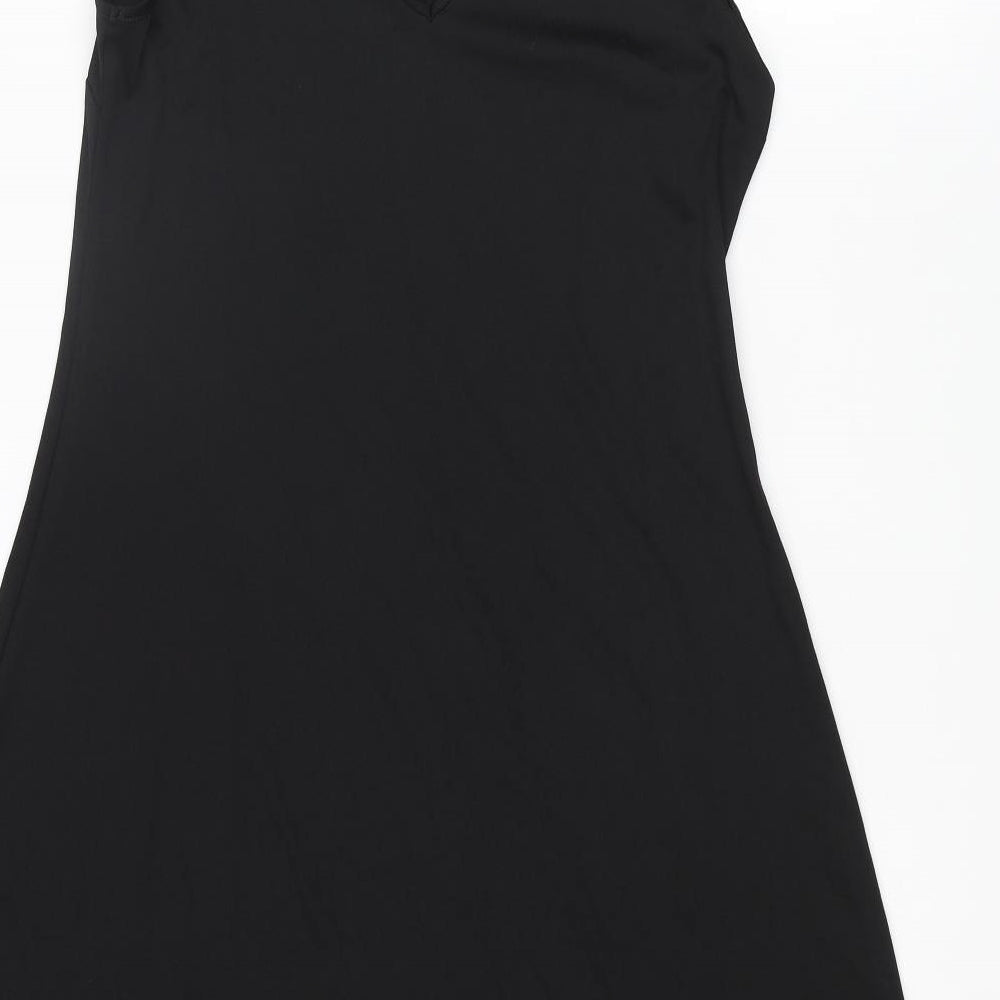 Per Una Womens Black Polyester A-Line Size 12 V-Neck Pullover