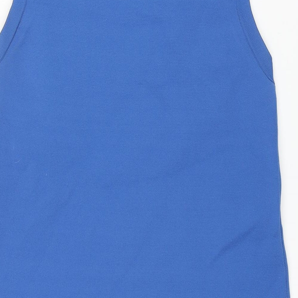Zara Womens Blue Polyester Shift Size M Crew Neck Pullover